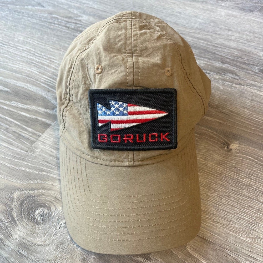 GORUCK Performance Tac Hat Coyote Brown Adjustable Tactical Patch Cap Mens OSFM